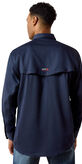 FR Solid Vent Work Shirt Back